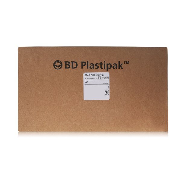 50ml Syringe Plastipak Disposable Catheter Tip 3 Part - Box of 60