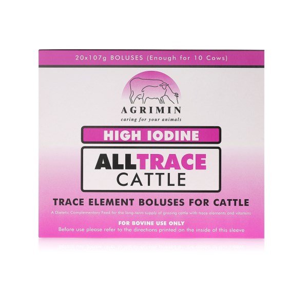 All Trace High Iodine Bolus for Cattle - 20 Boluses