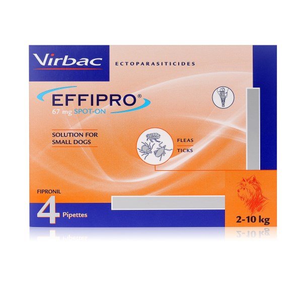 Effipro Spot On for Small Dogs 2-10kg - 4 Pipettes