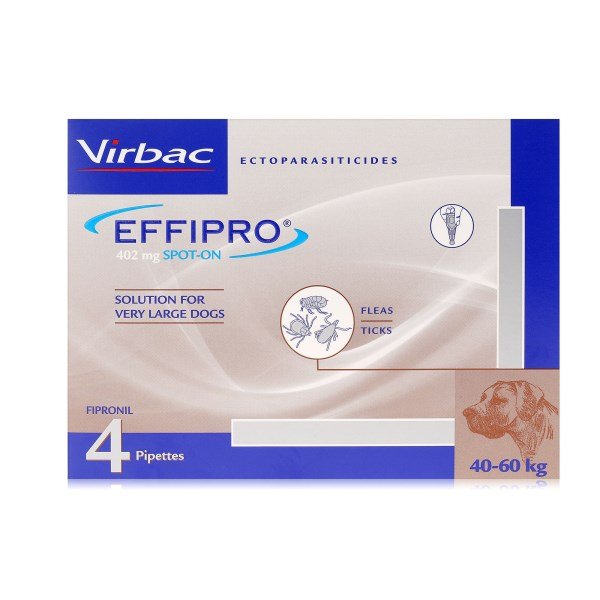 Effipro Spot On for Extra Large Dogs - 4 Pipettes