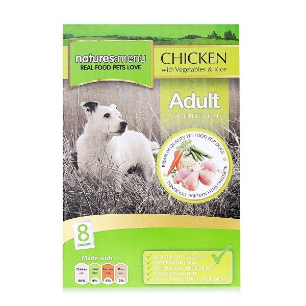 Natures Menu Dog Chicken with Vegetable & Rice - 8 x 300g