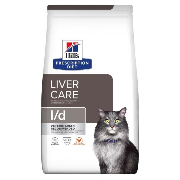 Hill's Prescription Diet l/d Liver Care Dry Cat Food with Chicken 1.5kg