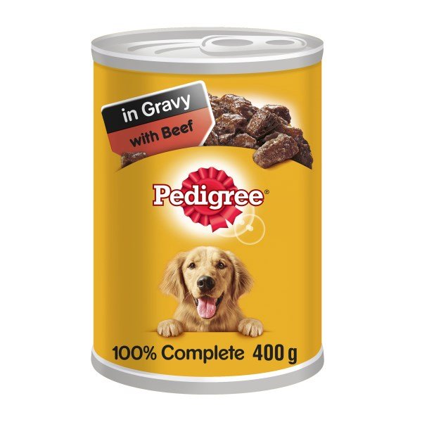 Pedigree Beef in Gravy Tins - 12 x 400g