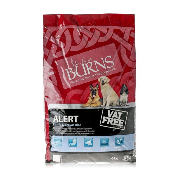 Burns Alert Dog Lamb & Brown Rice - 6kg
