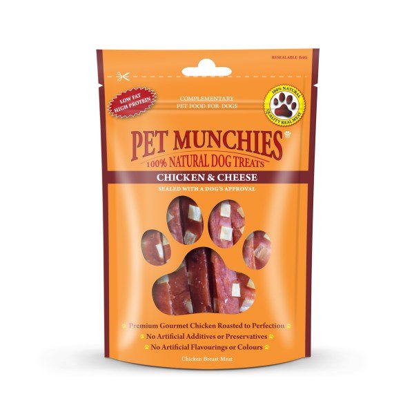 Pet Munchies Chicken and Cheese - 100g