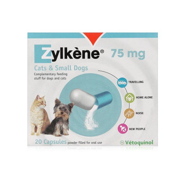 Zylkene Capsules for Cats and Dogs - 75mg x 20 Capsules