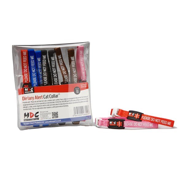 Please Do Not Feed Me' Cat Collar - Random Colour