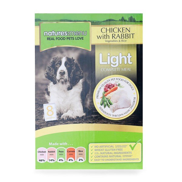 Natures Menu Chicken with Rabbit,Vegetables & Rice - 8 x 300g