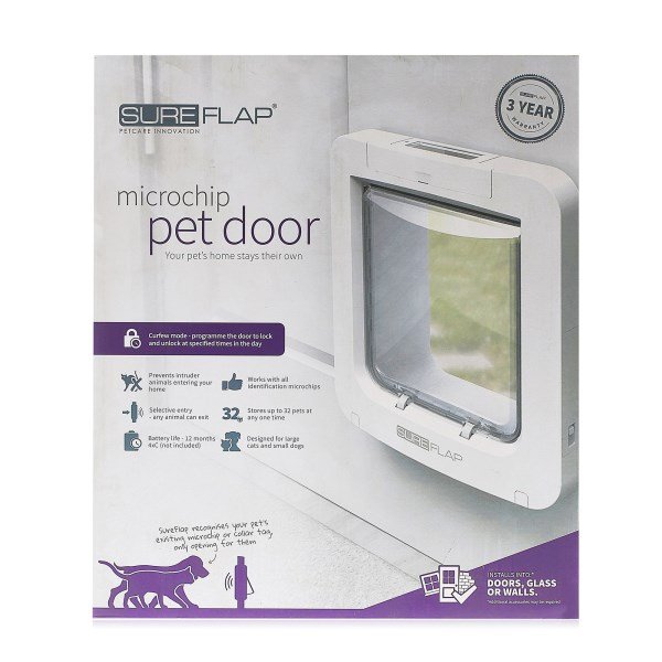 Sureflap Microchip Pet Door - White
