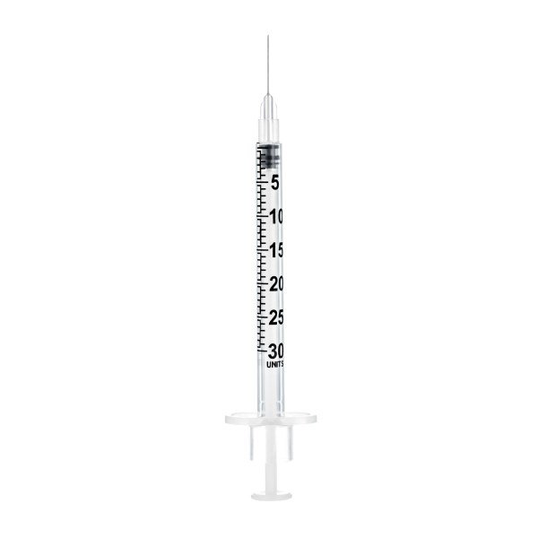 Insulin Syringe Sol-V 0.3ml 30g U-100 3 Part - Box of 100