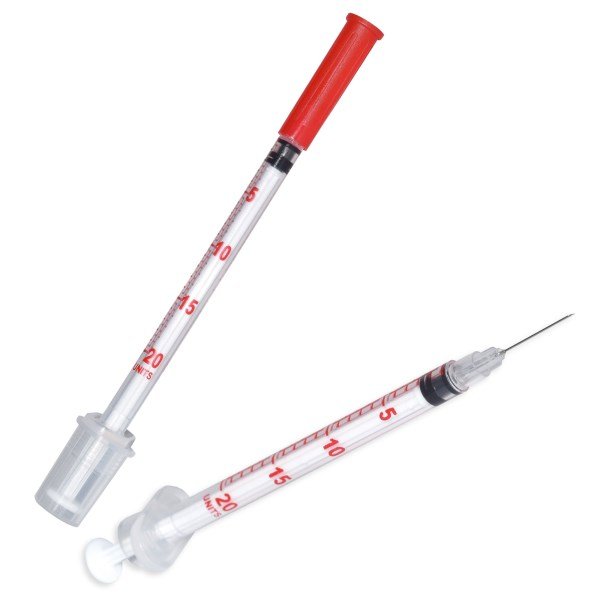 Insulin Syringe Sol-V 0.5ml 29g U-40 3 Part - Box of 100