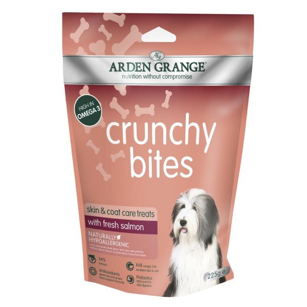 Arden Grange Dog Crunchy Bites with Salmon 225g