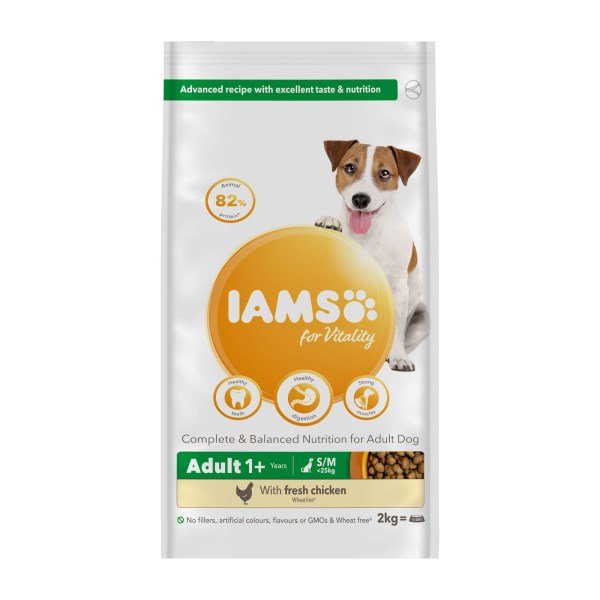 Iams Vitality Adult Dog Small & Medium Breed Chicken - 2kg