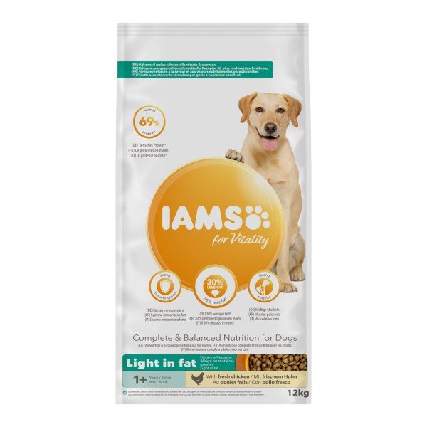 Iams Vitality Dog Light Chicken - 12kg