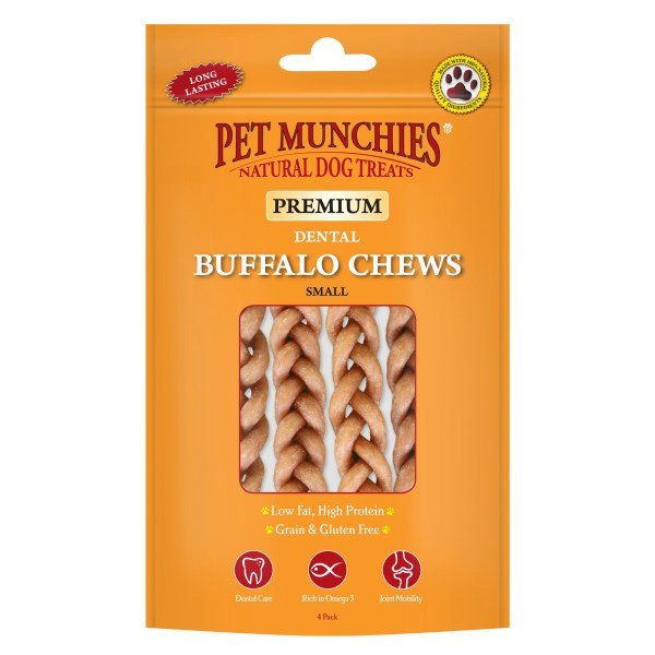 Pet Munchies Buffalo Dent Chew Small 4 Pack