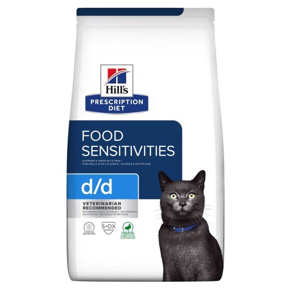 Hill's Prescription Diet DD Feline Sensitive Skin - Duck & Pea - 1.5kg