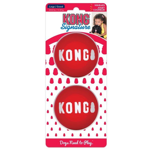 KONG Signature Balls Medium 2 Pack