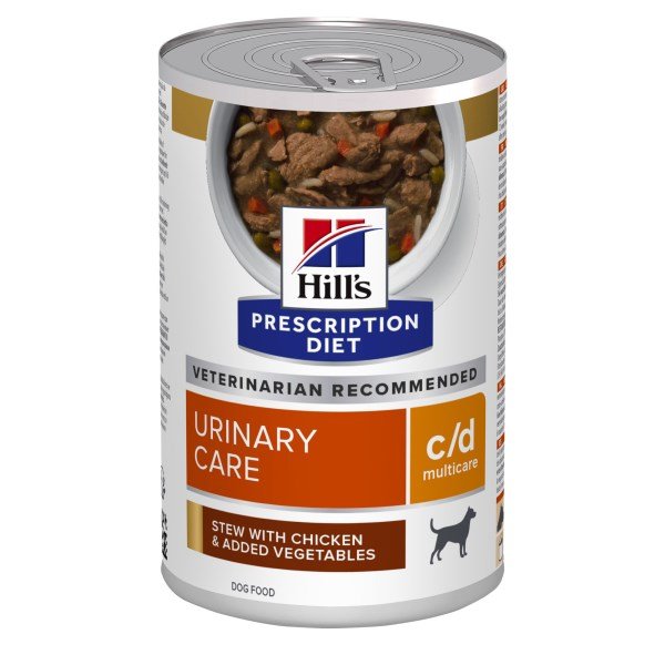 Hill's Prescription Diet Canine C/D Multicare Urinary Care Stew with Chicken & added Vegetables 354g Tins x 12