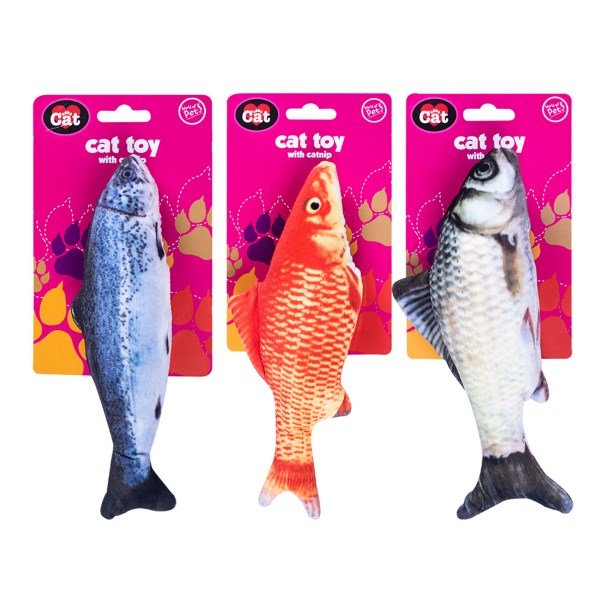 Fish Cat Toy With Catnip