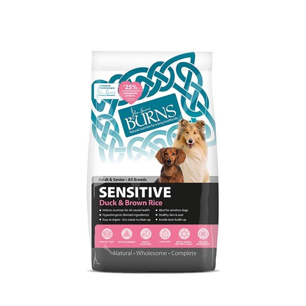 Burns Canine Adult Sensitive Duck & Brown Rice - 6kg