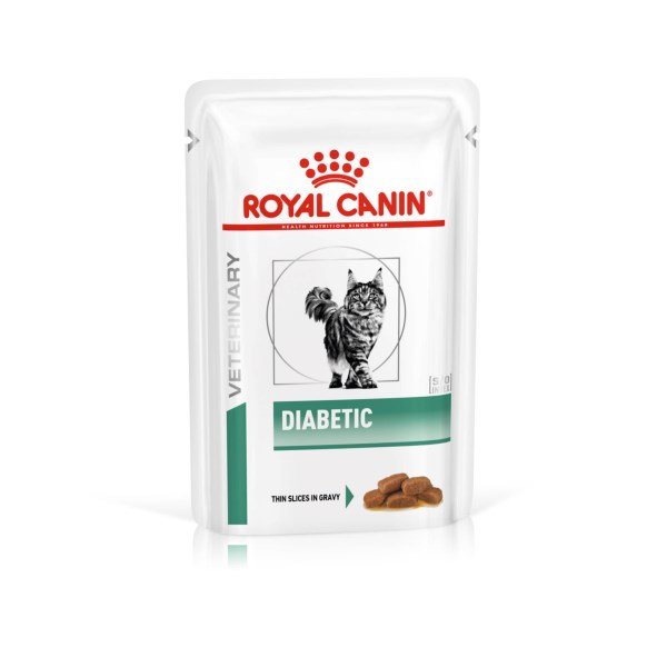 Royal Canin Veterinary Health Nutrition Feline Diabetic - 85g x 48 Pouches