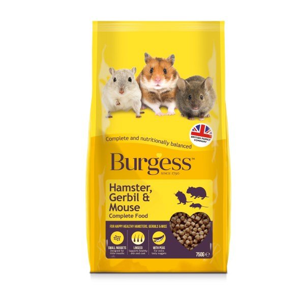 Burgess Hamster Gerbil & Mouse Complete 750g