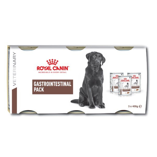 Royal Canin Veterinary Health Nutrition Canine Gastrointestinal 3 x 400g x 8