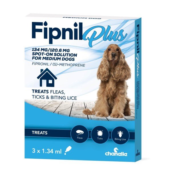 Fipnil Plus Spot On Medium Dog - 3 Pipette