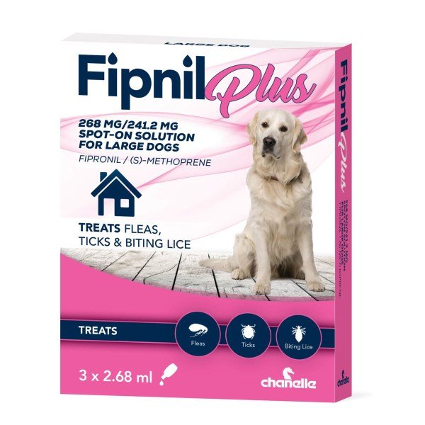 Fipnil Plus Spot On Large Dog - 3 Pipette