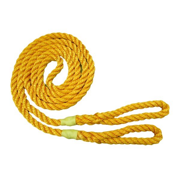 Yellow Calving Rope 2 Loop - 8mm x 1.8 Metre