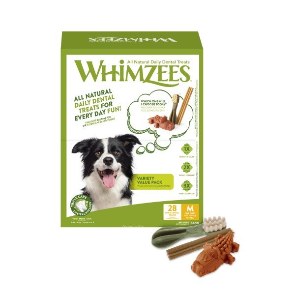 Whimzees Variety Medium Value Box 28 Pack