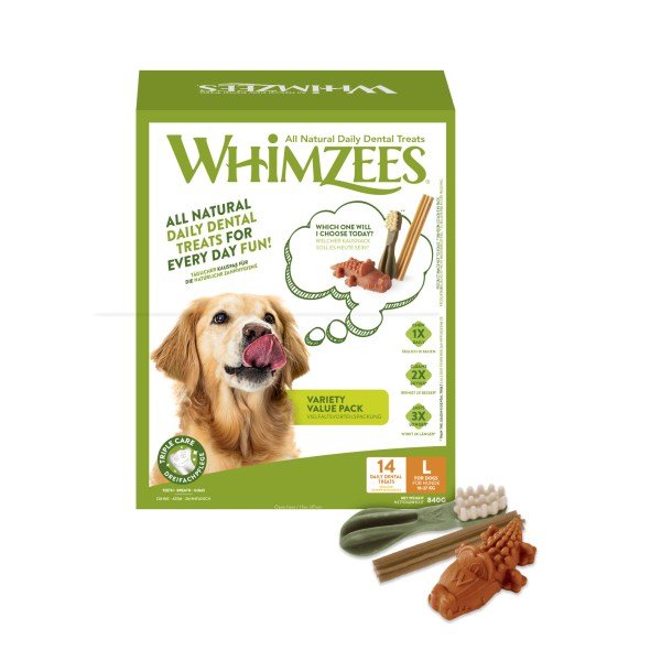 Whimzees Variety Large Value Box 14 Pack