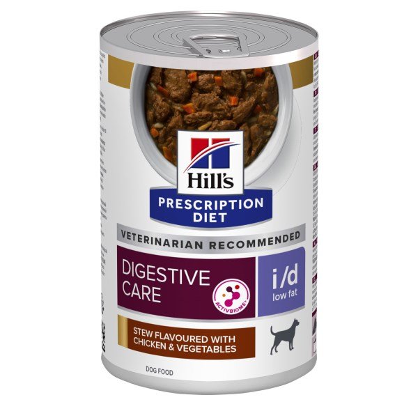Hill's Prescription Diet I/D Low Fat Digestive Care Dog Stew with Chicken & Vegetables 354g x 12
