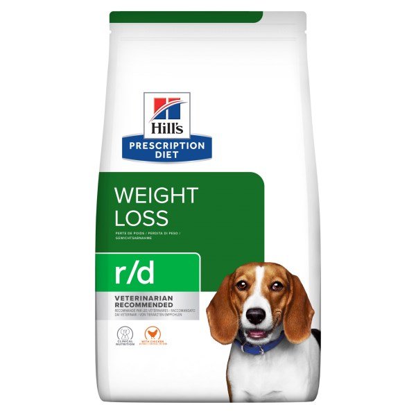 Hill's Prescription Diet r/d Weight Reduction Dry Dog Food with Chicken 10kg Bag
