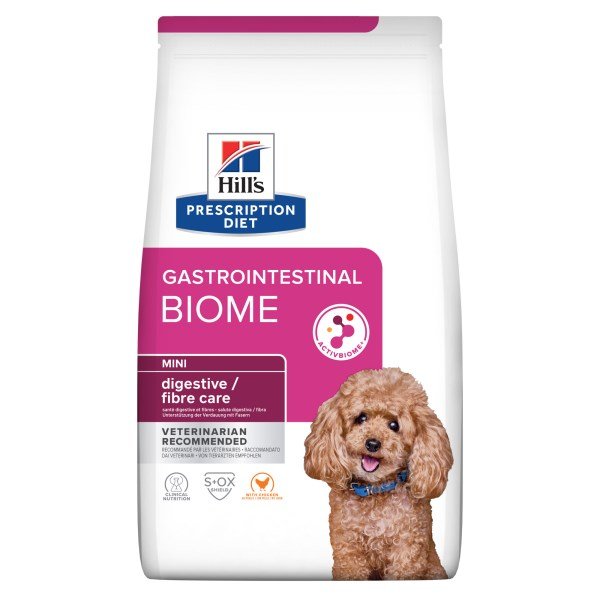 Hills Prescription Diet Gastrointestinal Biome Mini Dry Dog Food with Chicken 1kg Bag
