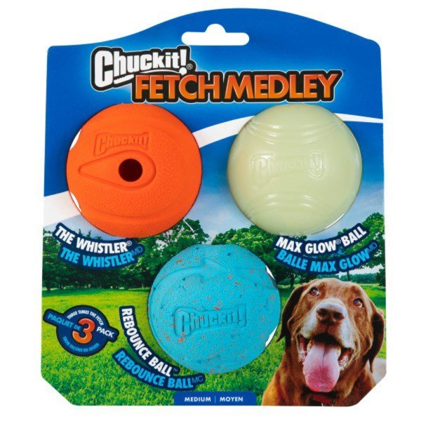 Chuckit! Fetch Ball Medley 3 Pack
