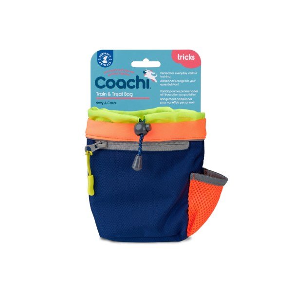Coachi Train & Treat Bag Navy/Coral