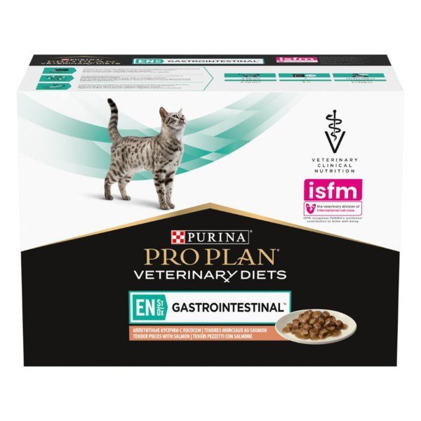 PRO PLAN VETERINARY DIETS EN Gastrointestinal Salmon Wet Cat Food 10x85g