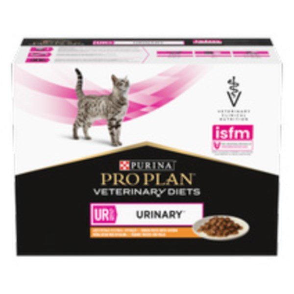 PRO PLAN VETERINARY DIETS UR Urinary Chicken Wet Cat Food 10x85g