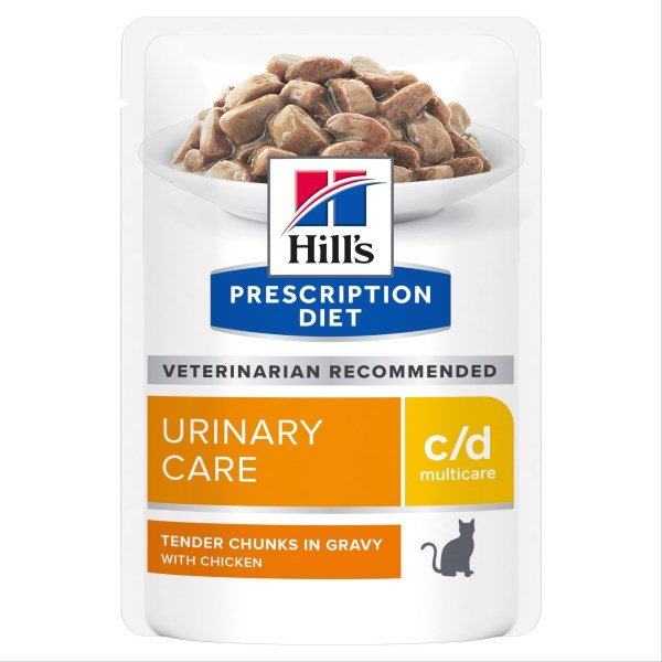 Hill's Prescription Diet Feline C/D Multicare Urinary Care Chicken 85g x 12