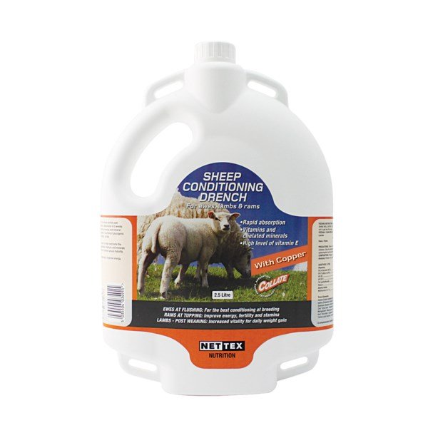 Sheep Conditioning Drench With Copper Back Pack 4 X 2.5 Litres