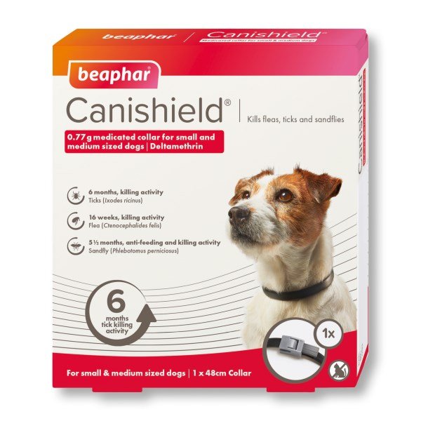 Beaphar Canishield® Flea & Tick Collar for Small & Medium Dogs