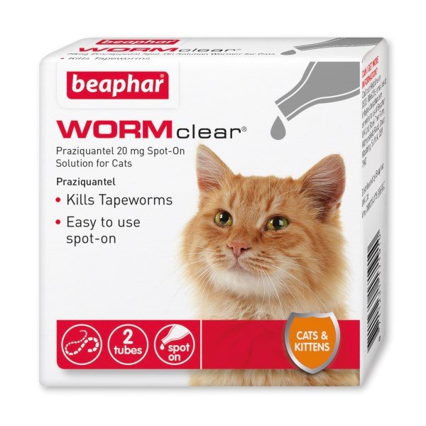 Beaphar WORMclear® Spot-On Solution 2 tubes for Cats
