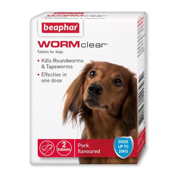 Beaphar WORMclear® Tablets for Dogs (up to 20kg) 2 Pack