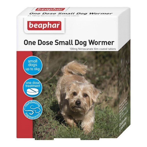 Beaphar One Dose Wormer for Small Dogs (up to 6kg) 3 Pack
