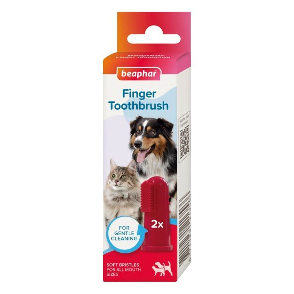 Beaphar Finger Toothbrush for Dogs & Cats 2 Pack