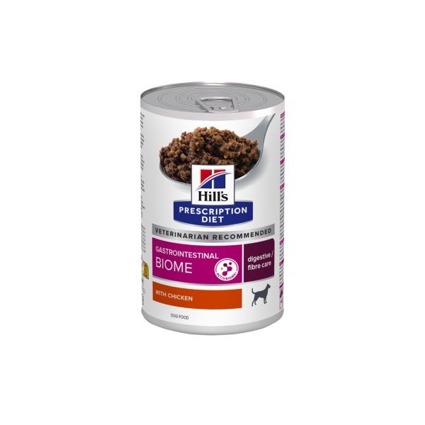 Hill's Prescription Diet Gastrointestinal Biome Digestive Care Wet Dog Food with Chicken 370g x 12