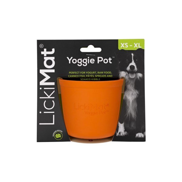 Lickimat Yoggie Pot Orange