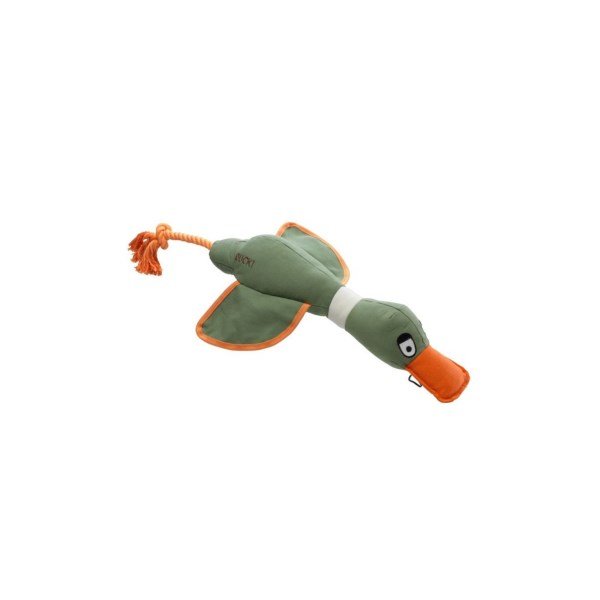 House of Paws Kharki XL Duck Canvas Thrower Dog Toy