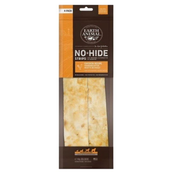 Earth Animal No Hide Chicken Strips 4pk 44g